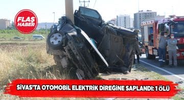 Hurdaya dönen araçtan sağ çıkamadı