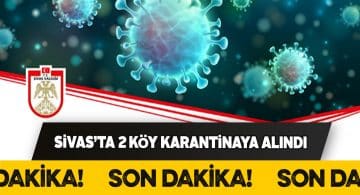 Kangal ilçesinde 2 köyde karantina tedbiri başladı