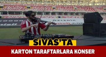 Sivaslı keman sanatçısından ilginç konser konsepti