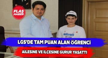 LGS’de tam puan alan gençten makam ziyaretleri