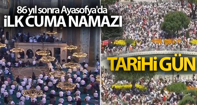 Randevu günü! 86 yıl sonra Ayasofya’da ilk Cuma namazı