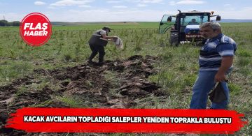 50 kilogram salep yeniden toprağa ekildi