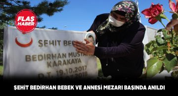 Hakkari’de şehit düşen anne ve bebeği ziyaret edildi