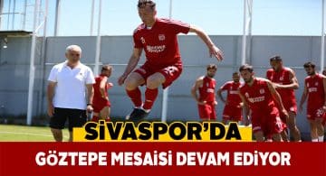 Sivassporlu oyuncular günü tek antrenmanla tamamladı