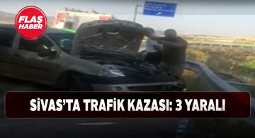 Şarkışla ilçesinde tır ile otomobil çarpıştı