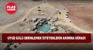 Sıcaktan bunalanlar soluğu Uyuz gölünde aldı