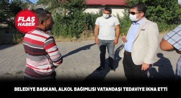 Başkanın çabası sayesinde alkolü bırakacak!