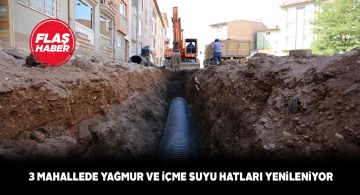 Sivas’ın bazı mahallelerinde altyapı çalışması başlatıldı
