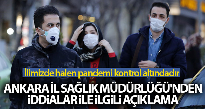 Ankara İl Sağlık Müdürlüğü’nden hastane yatağında doluluk oranı ve yoğun bakım kapasitesinin açıklaması