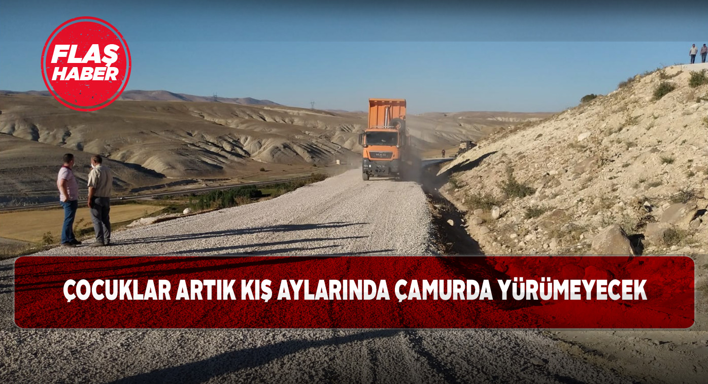 Gürün’de bir köyün yollarına asfalt döşendi