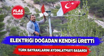 Koyulhisarlı bayrak sevdalısı herkesin takdirini kazandı