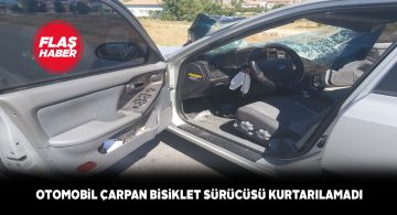 65 yaşındaki bisiklet sürücüsü kazada hayatını kaybetti