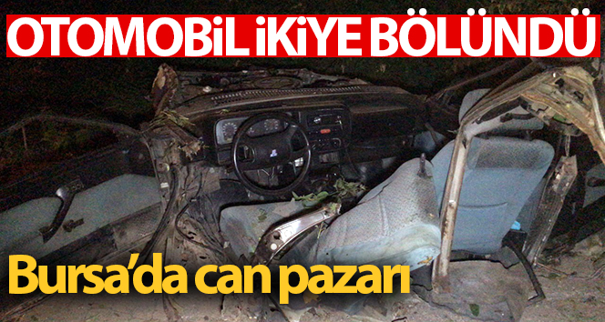 Bursa’da otomobil ikiye bölündü … Cankurtaran pazarında 2 ağır 5 yaralı