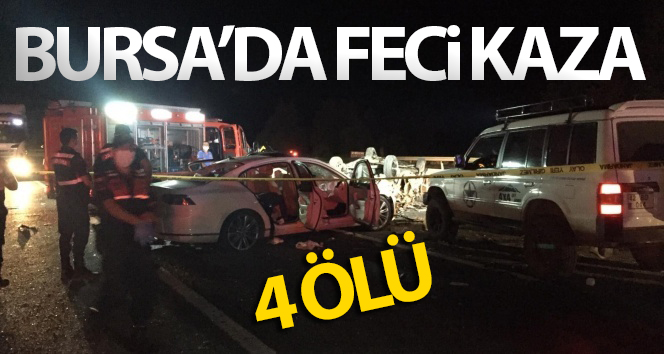 Bursa’da trafik kazası: 4 ölü, 6 yaralı