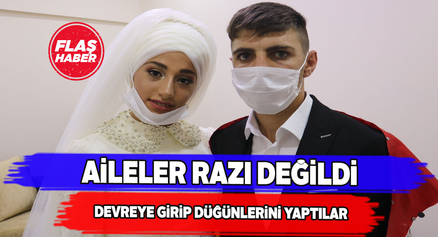 Rızasız aileler ikna edilince dünya evine girdiler