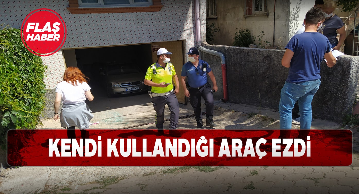 El frenini çekmeyen sürücü kendi ihmalinden dolayı yaralandı