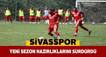 Sivasspor öğlen saatlerinde günün ilk idmanını yaptı