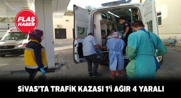 Gürün’de yaşanan kazada 4 kişi yaralandı