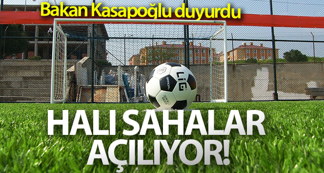 Halı sahaları yarından itibaren açılıyor