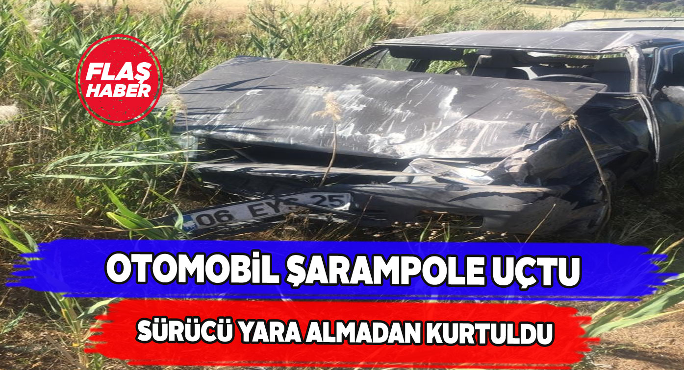 Hurdaya dönen aracın sürücüsünün burnu dahi kanamadı!