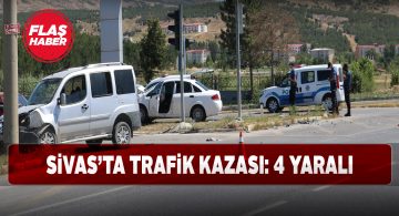 Sivas-Kayseri karayolunda iki otomobil çarpıştı