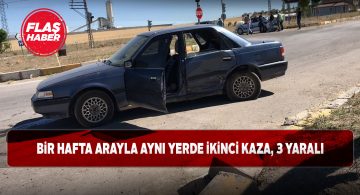 Kangal’da aynı kavşakta yeni bir kaza!