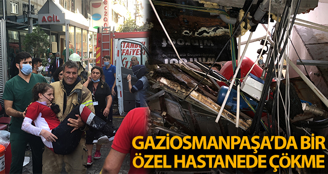 Özel İstanbul Şafak Hastanesi’nin duvarı Gaziosmanpaşa’da çöktü