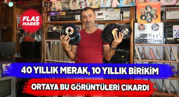 İki bine yakın plağını sergilediği evini müzeye dönüştürdü