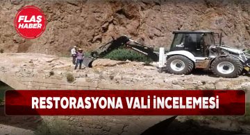 Vali Ayhan, Tarihi Kız Köprüsü’ndeki restorasyona el attı