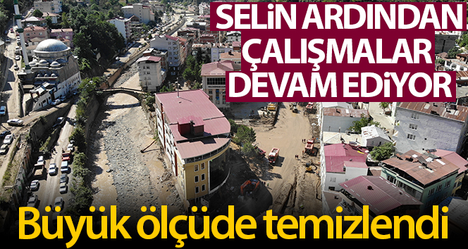 Selden 4 gün sonra Dereli sokakları büyük ölçüde temizlendi