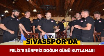 Sivasspor’un yeni golcüsü için pasta kesildi