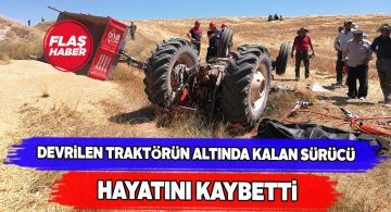 Traktör sürücüsü feci şekilde can verdi