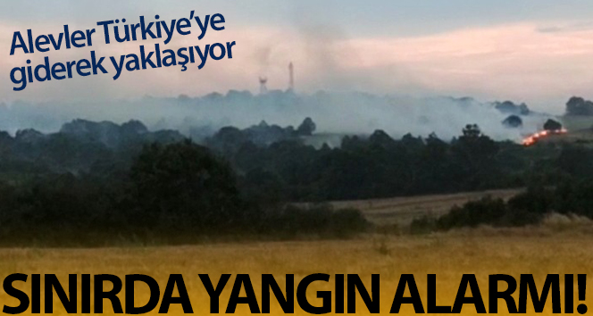 Üçüncü gün orman yangınları, alevler Türkiye’ye taşınıyor