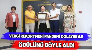 Sivas’ta vergi rekortmenine sessiz ödül töreni