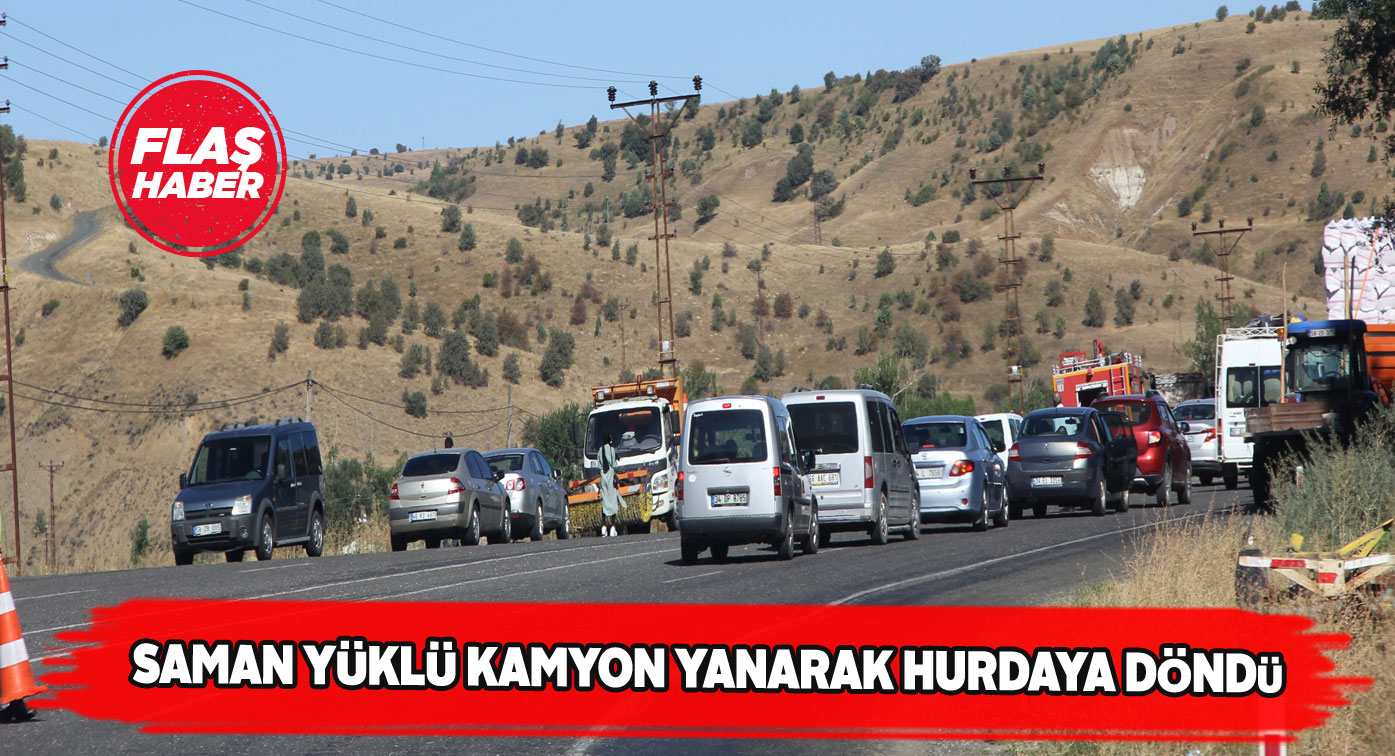 Zara ilçesinde dev kamyonda yangın çıktı