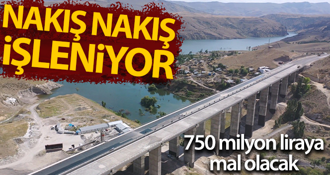 750 milyon lira Sarıkamış-Horasan yolu nakış gibi işleniyor