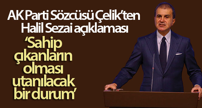 AK Parti Sözcüsü Çelik’ten Halil Sezai’den açıklama