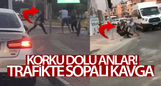 Antalya’da trafikte sopalarla mücadele