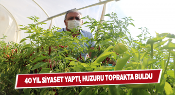 Eski belediye başkanı Mermer kendisini bahçesine adadı