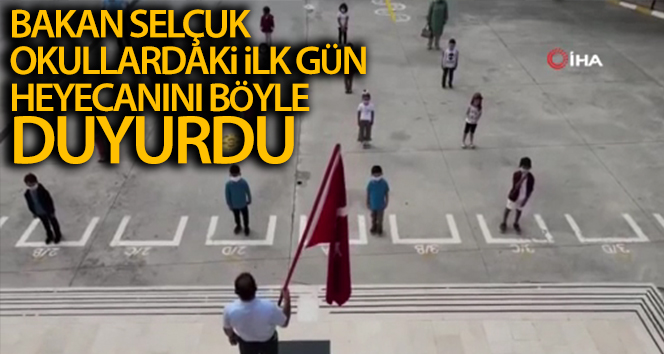 Bakan Selçuk, sosyal medyada paylaştığı video ile okullarda ilk günkü heyecanı duyurdu