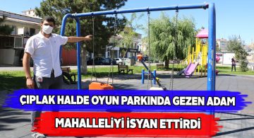 Çıplak dolaşan tinerci kameralar tarafından kaydedildi