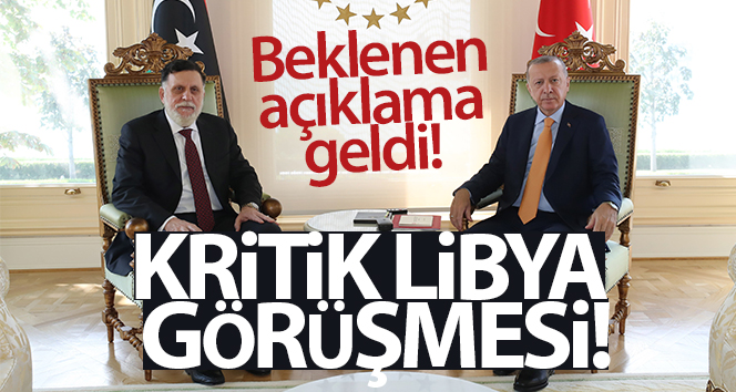 Cumhurbaşkanı Erdoğan, Libya Başbakanı Fayiz es-Serrac’ı kabul etti