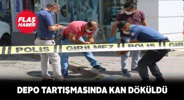 Depoyu ortak kullanan esnaflar birbirine girdi: 1 yaralı