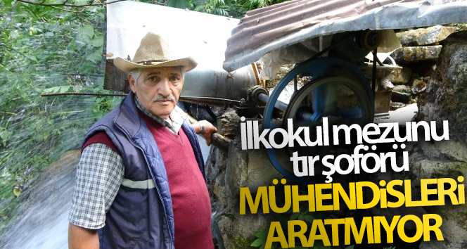 İlkokul mezunu kamyon şoförü yaptıklarıyla mühendis gibi görünmüyor