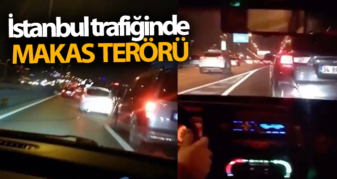 İstanbul trafiğine “makas” terörü kamera önünde
