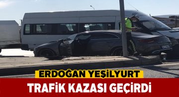 Sivassporlu yıldız kazayı burnu bile kanamadan atlattı