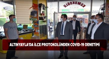 Altınyayla ilçesinde korona tedbirleri yerinde görüldü