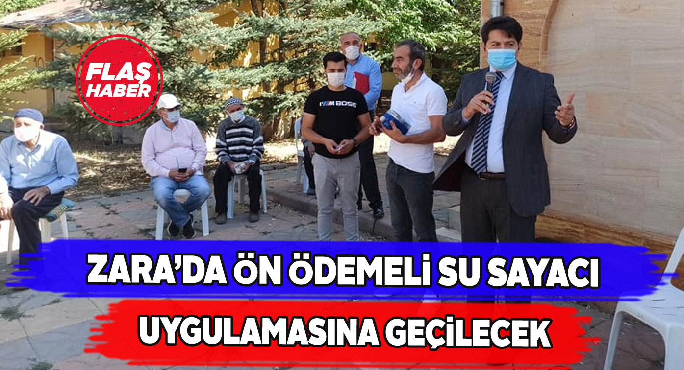 Zara’nın Canova köyünde ön ödemeli su kullanılacak