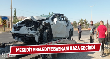 Ordulu Belediye Başkanı Sivas’ta kaza yaptı