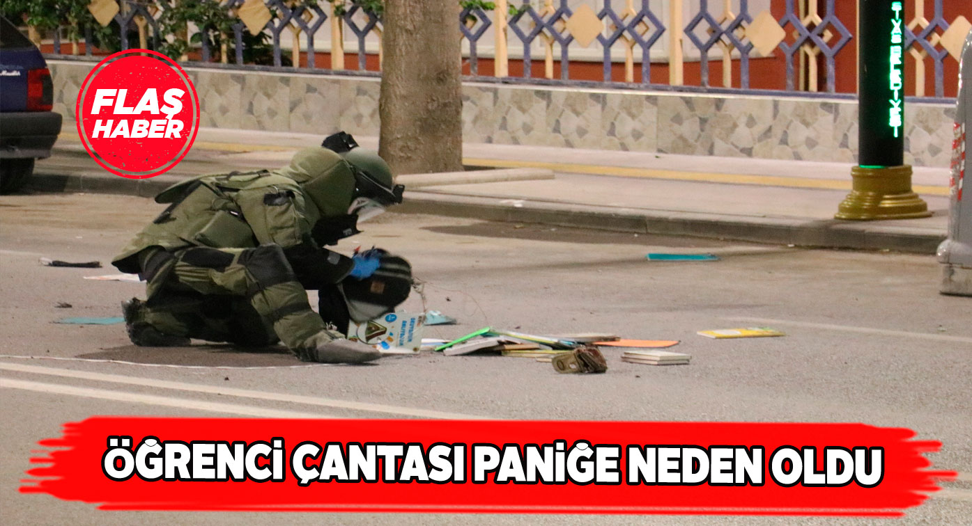 Sahipsiz sırt çantası fünye ile patlatıldı